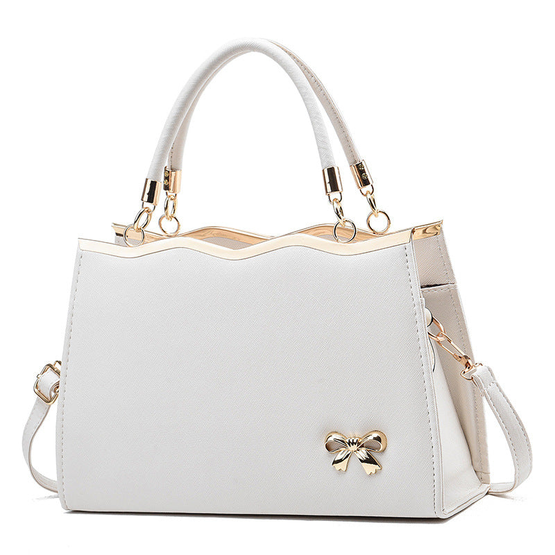 Fashion Bowknot Handbag Large Capacity Shoulder Messenger Bag