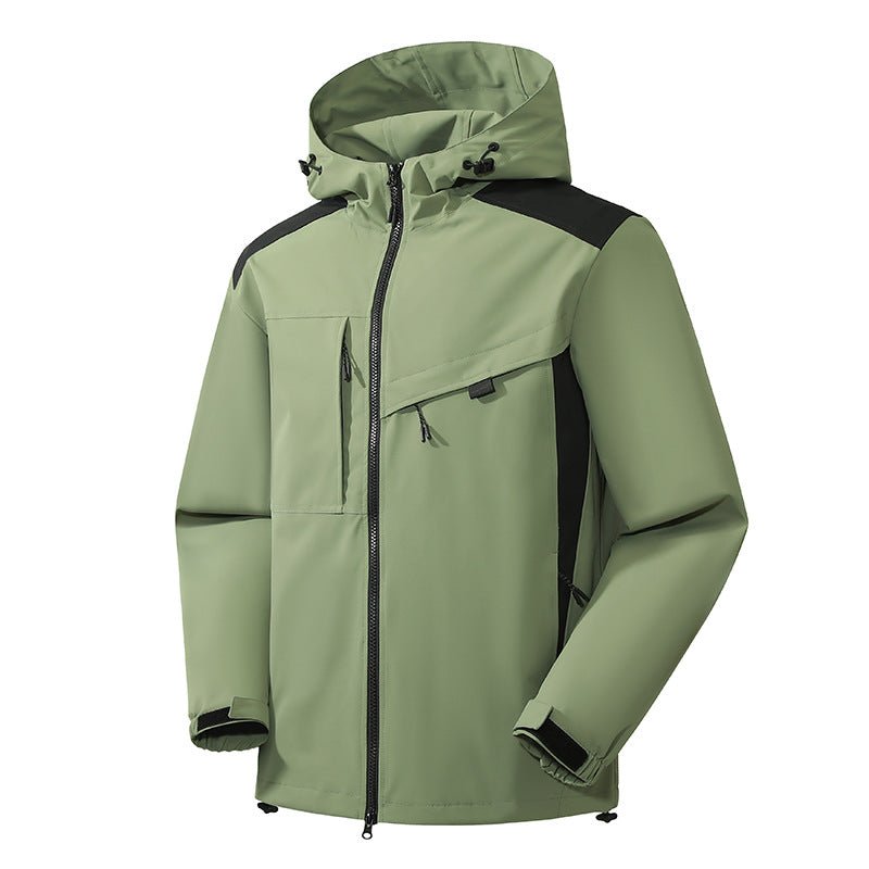 Vandtæt Vindtæt Outdoor Shell Jakke Mænd Og Kvinder Samme Stil Jakke