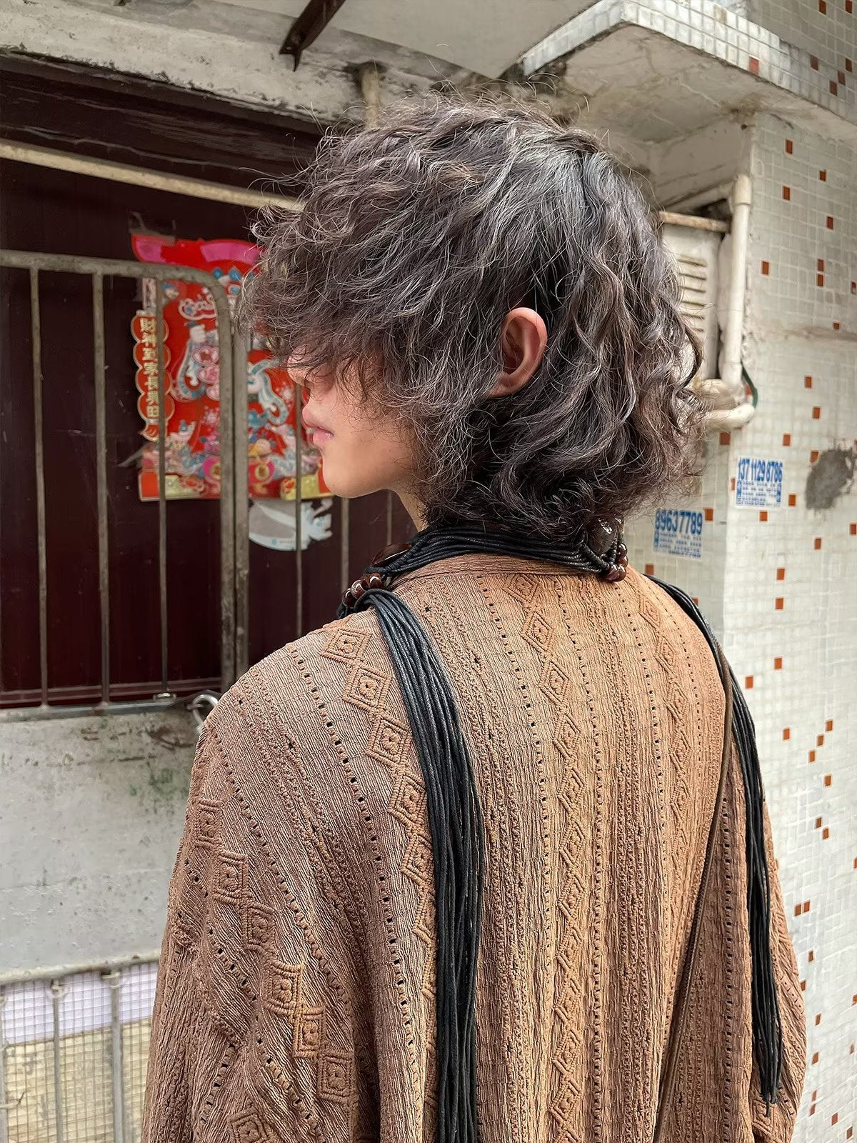 Splicing Strap Long Sleeved Jacket