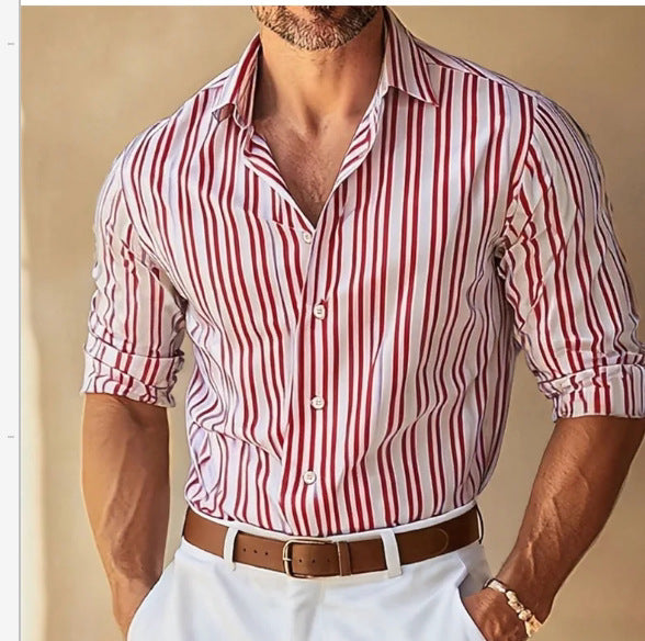 printed Casual Slim-fit Shirt For Men