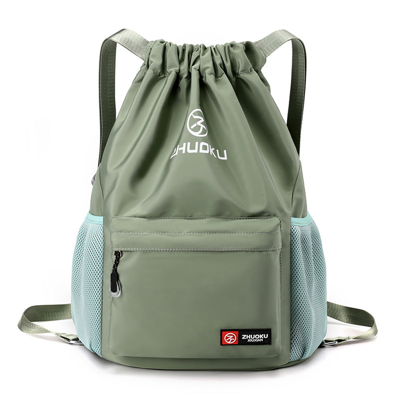 Casual Oxford Cloth Drawstring Backpack