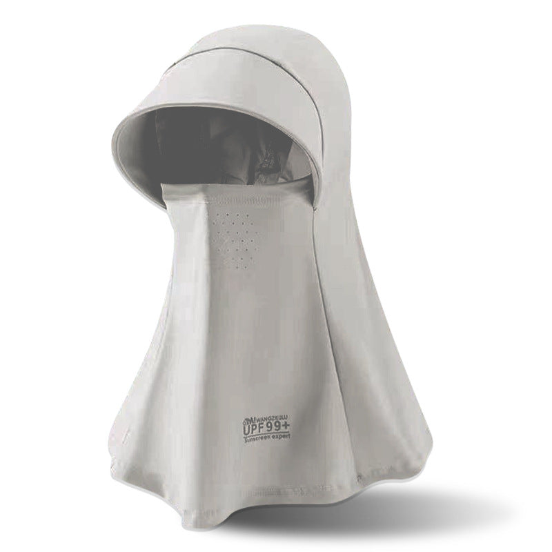 Sun Mask Integrated Sun Hat Outdoor Riding Hat