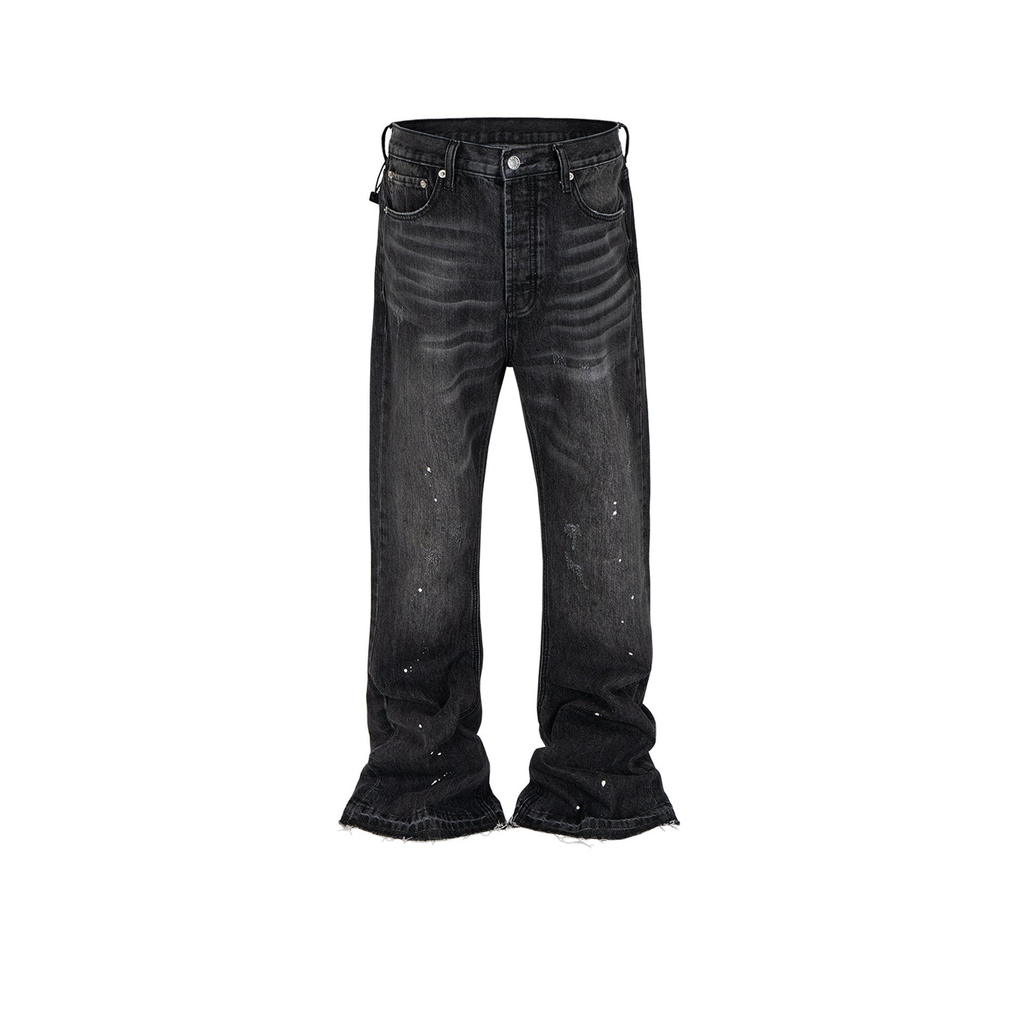 Splash Ink Slightly Jeans With Whiskers