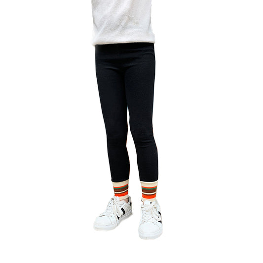 Padded Trousers Baby Wear Slim Cropped Trousers