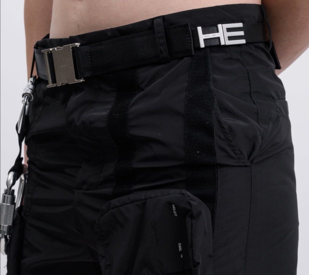Black Functional Metal Buckle Letter Belt