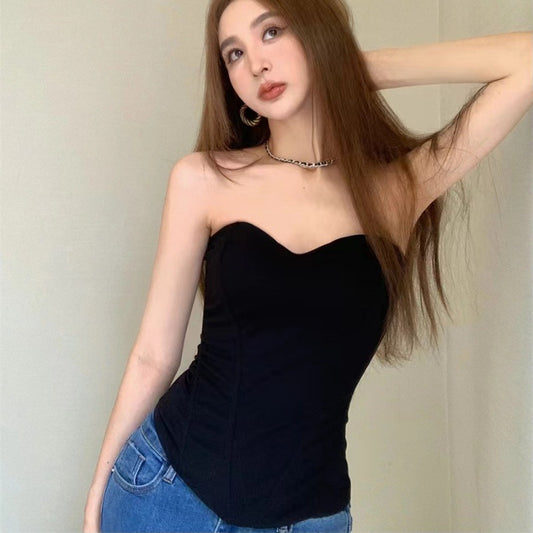 Shapewear Fishbone Wrap-around Vest For Women With High Waist And Built-in Bra