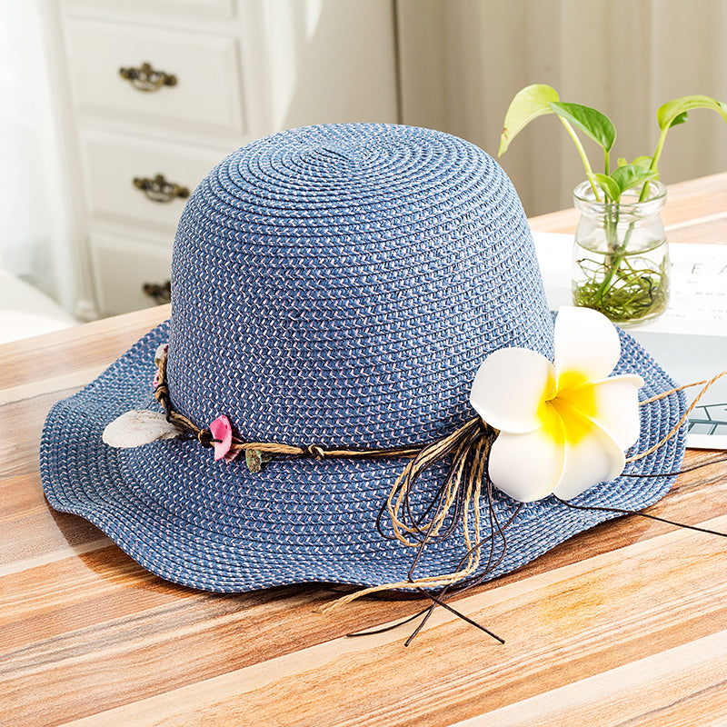 Versatile Sunscreen Beach Trip Summer Straw Hat Girl