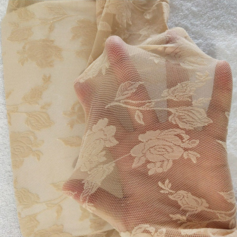 Three-dimensional Feeling Plus Velvet Fake Through Meat Socks