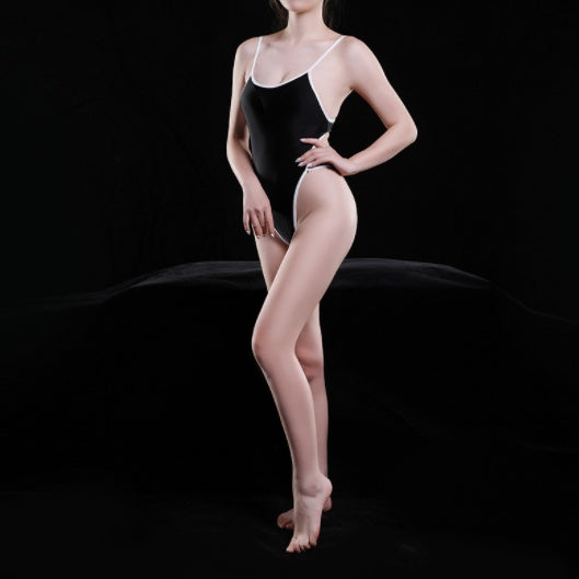 Colorful Multi Color Feel Good High Elasticity Oily Silky Backless Swimsuit