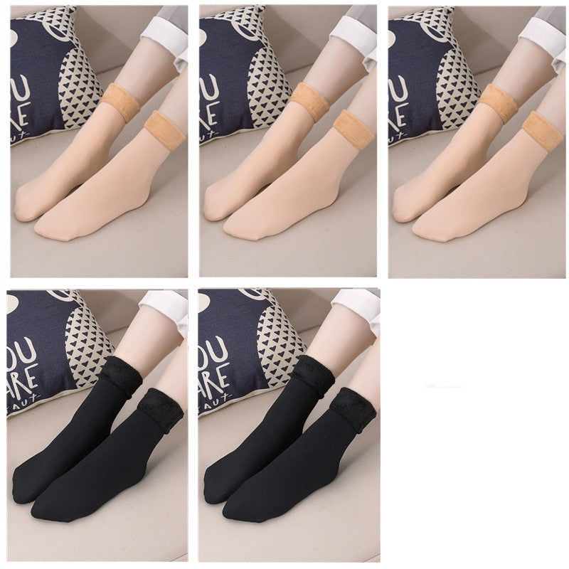 Plus Fleece Socks To Keep Warm Snow Women In Autumn And Winter