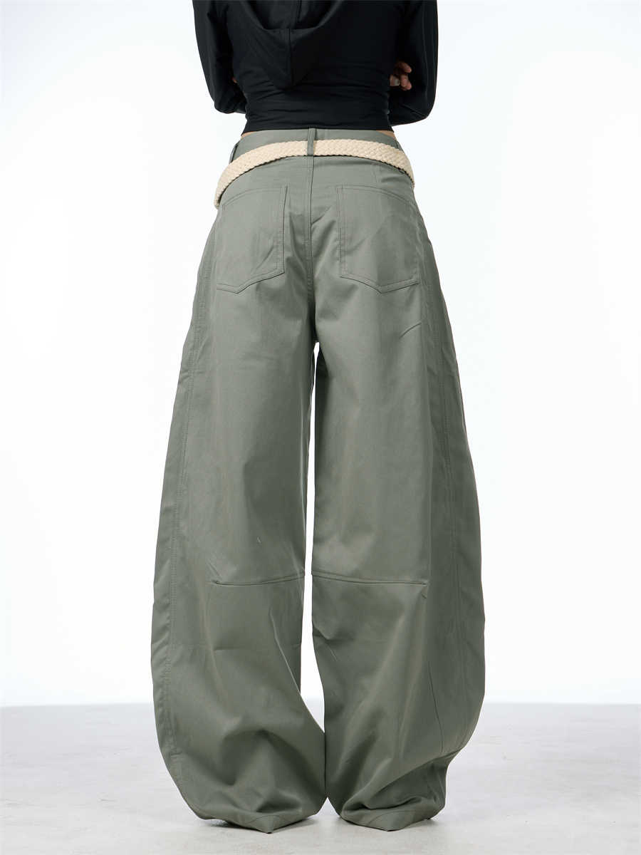 Women's Loose And Idle Draping Mopping American High Street Wide-leg Pants