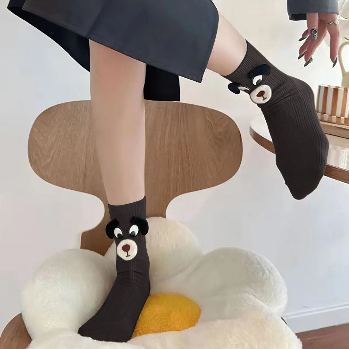 Three-dimensional Cartoon Big Ears Puppy Sweet Socks