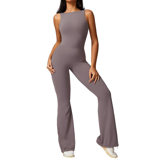 Peach Hip Lifting Sport Yoga Bodysuit Women's Casual