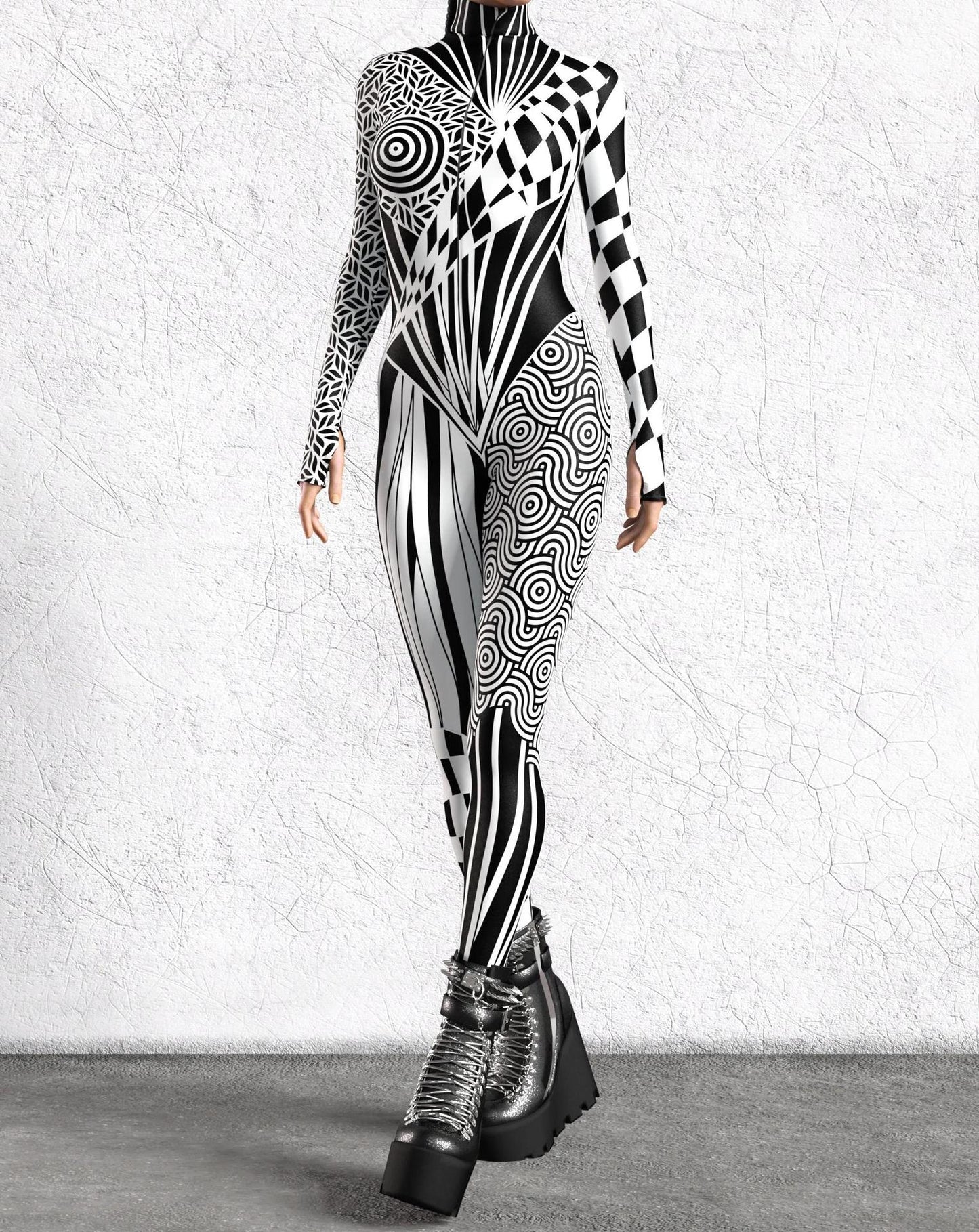 Halloween Tights 3D Digital Printing One-piece Play Costume