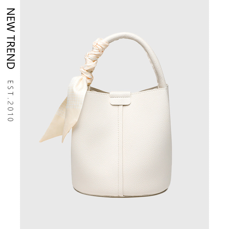 Niche Lychee Pattern Soft Leather Fashion All-match Messenger Bag