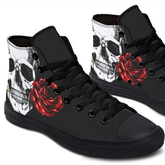 Printed Couple High-top Canvas Shoes