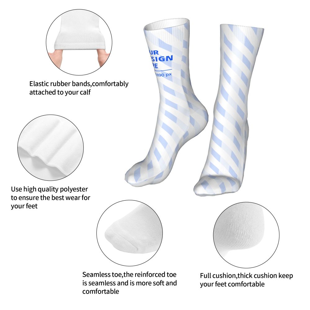 Heelless Casual Lightweight Wear Socks 16in