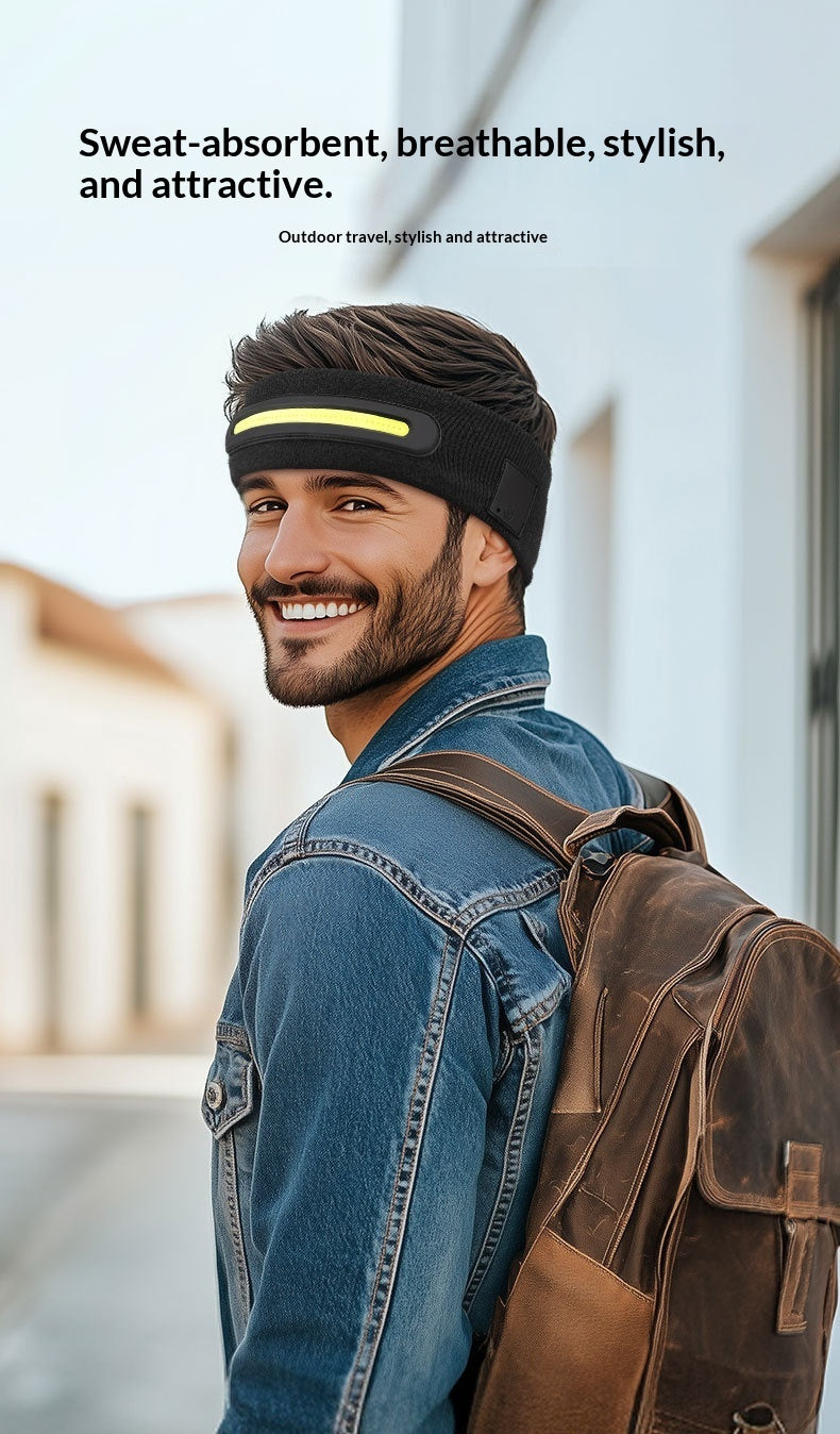 Outdoor LED Rechargeable Light-Up Sports Headband
