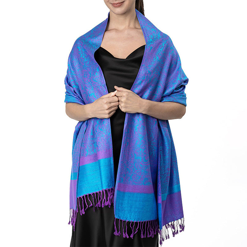 New Lightweight Luxury Shawl For Women A Faux Cashmere Wrap Style Scarf