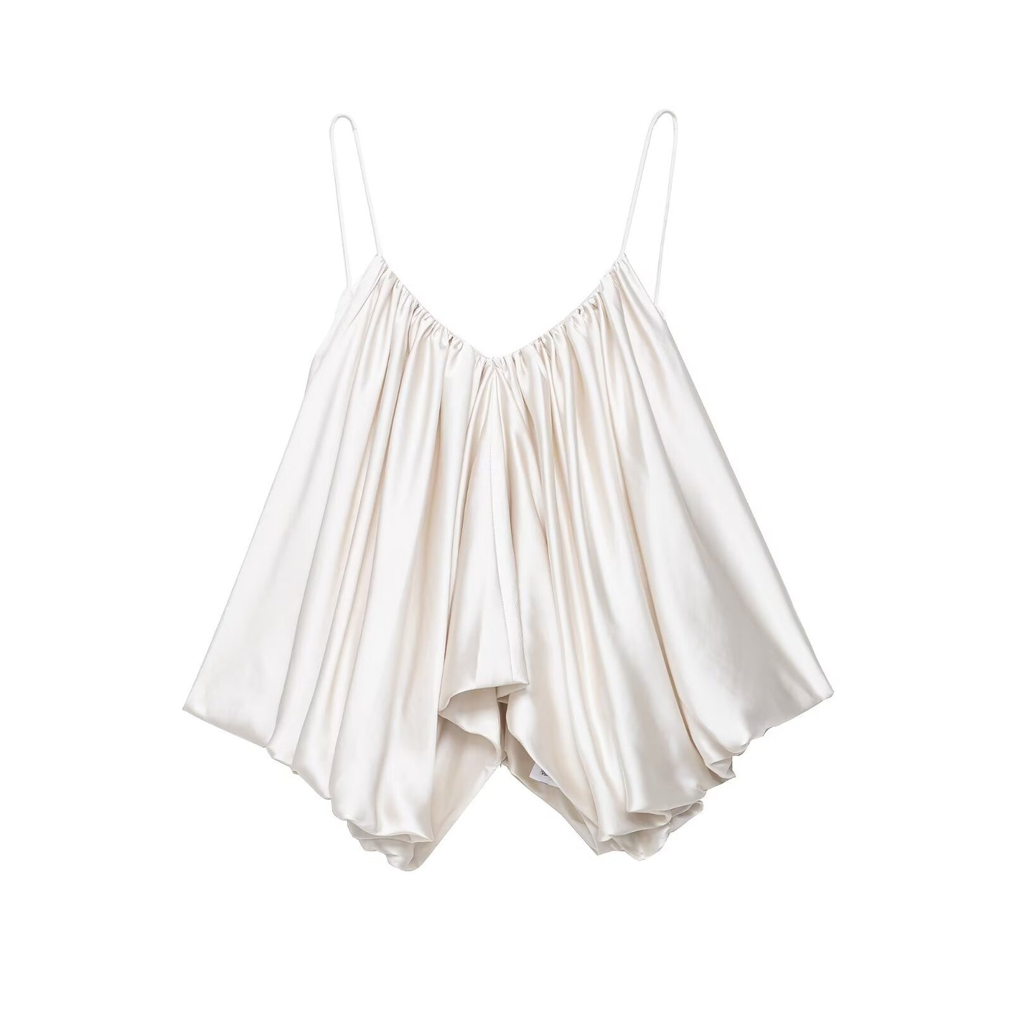 Summer New Pure Desire Style High-grade Fashion Silk Satin Top