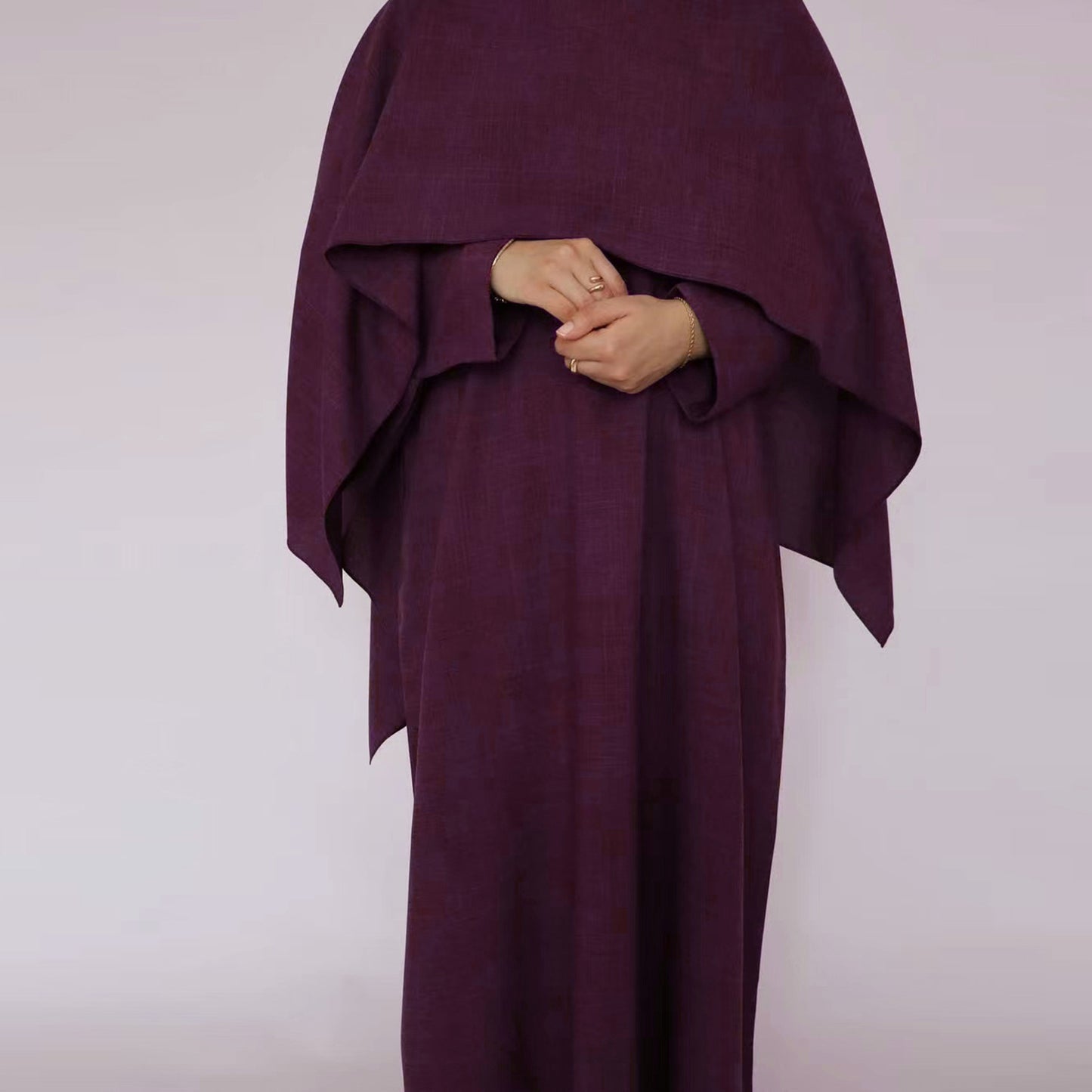 Dubai Turkish AliExpress Solid-Color Robe Dress