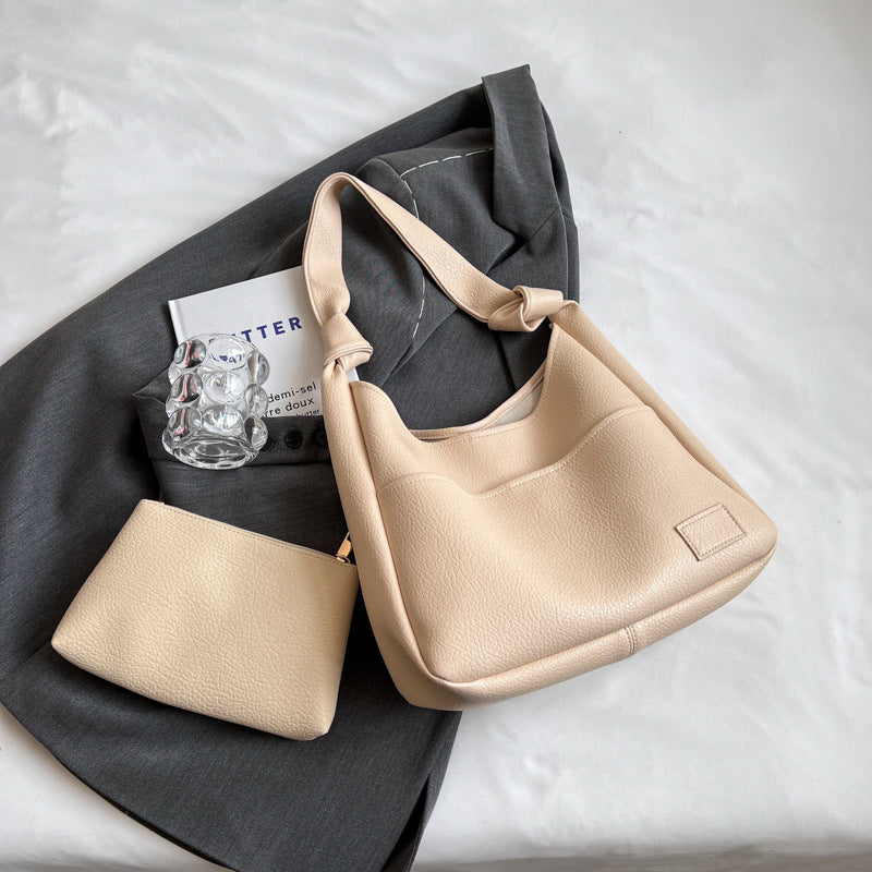 Single Retro Large Capacity Commuter Textured Mother And Child Bag