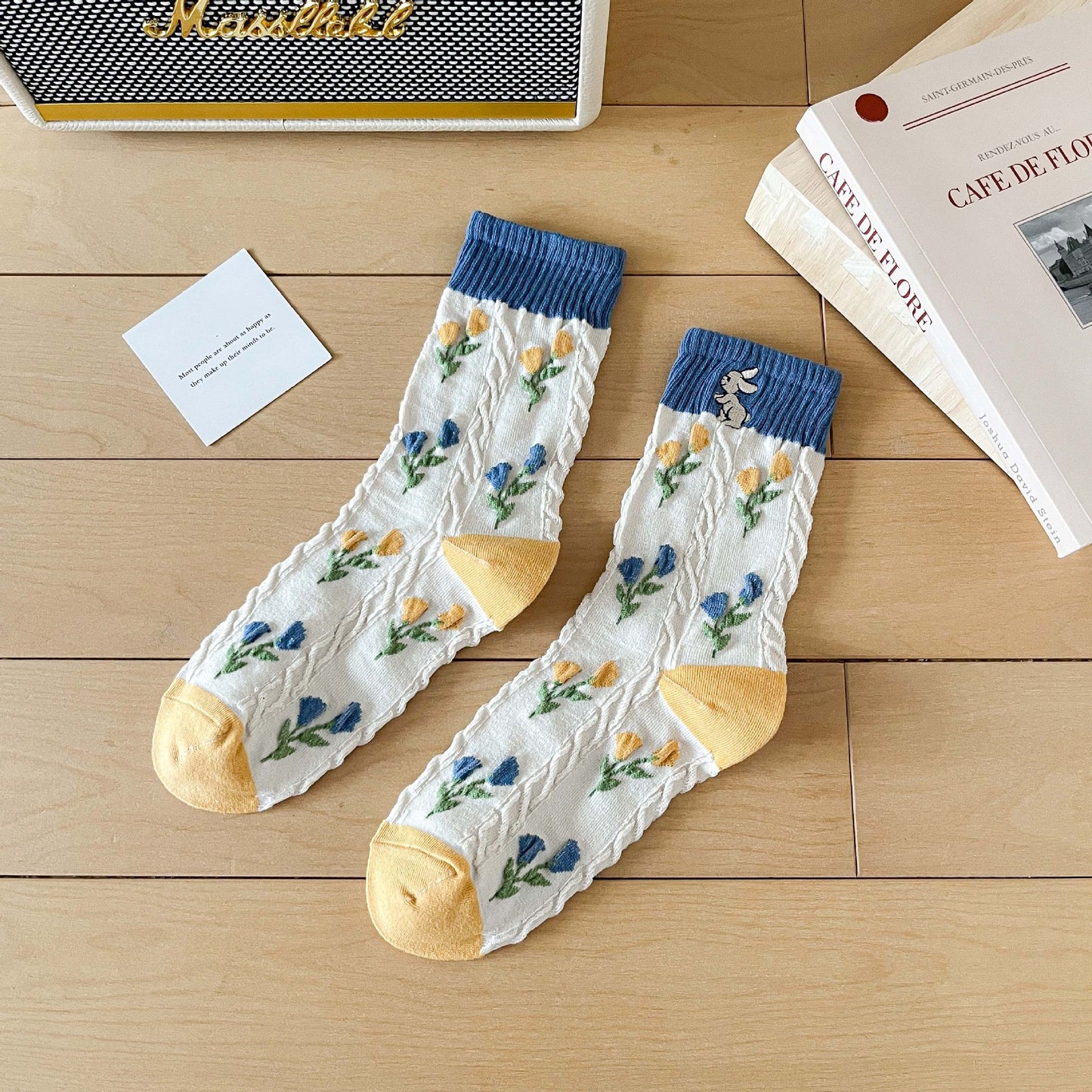 Cute Female INS Cotton Sports Cartoon Sweet Straight Board Socks