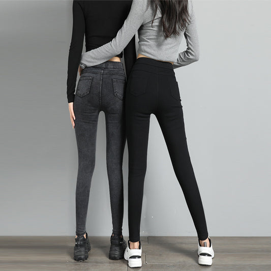 Women's Black High Waist Tight Leggings