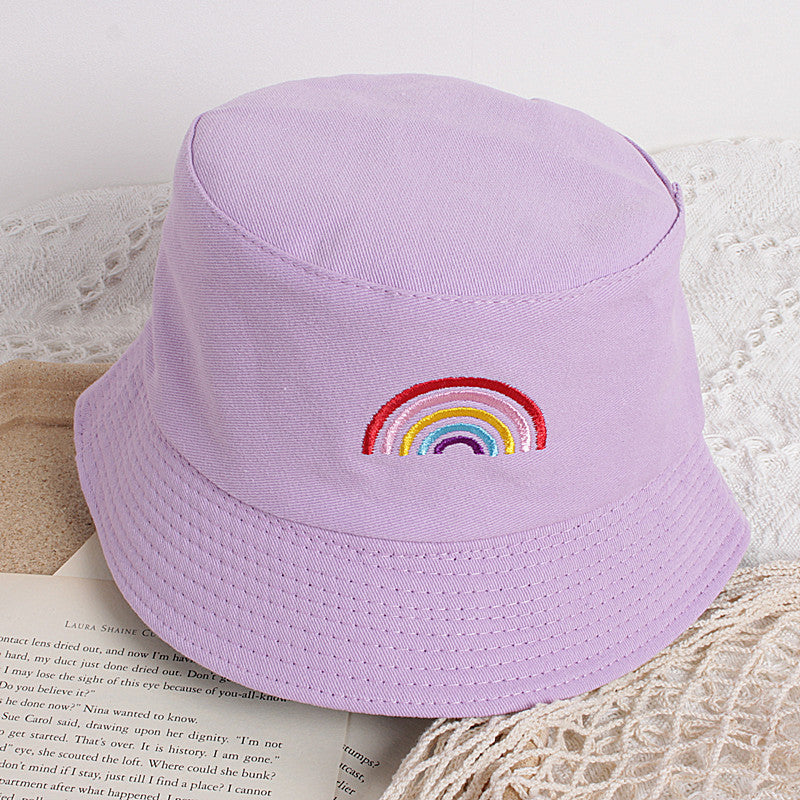 Children's Rainbow Bucket Hat Sun-proof