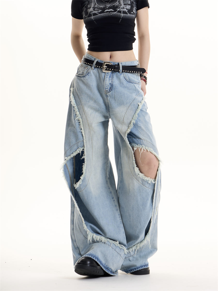 American Retro Hot Girl Design Jeans
