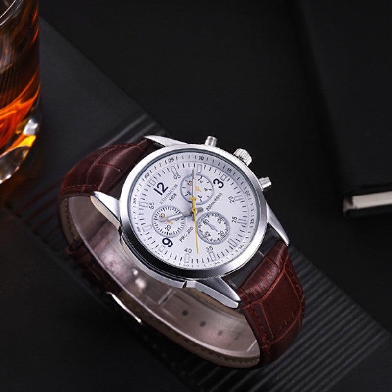 Blue Light Glass Mirror Watch Waterproof