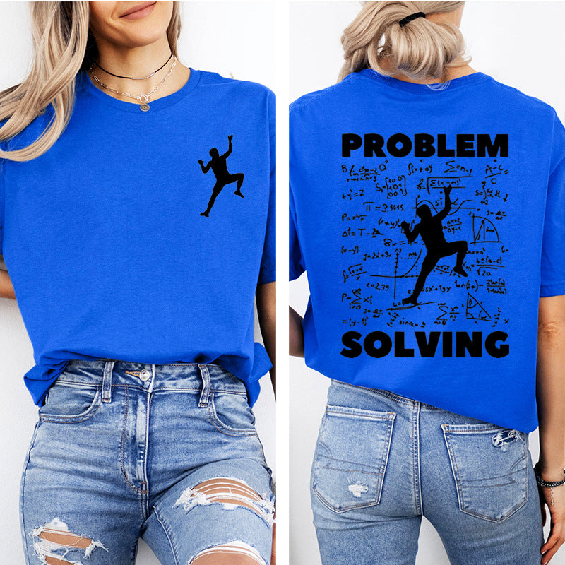 Climbing Problem-Solving Graphic T-Shirt
