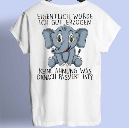 Elephant Print Short-sleeved Team Uniform European And American Fabrics