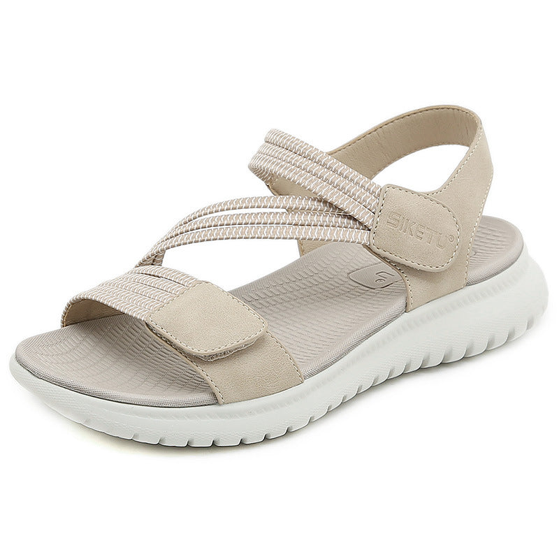 Lightweight Sporty-style Comfortable Elastic-band Plus-size Sandals