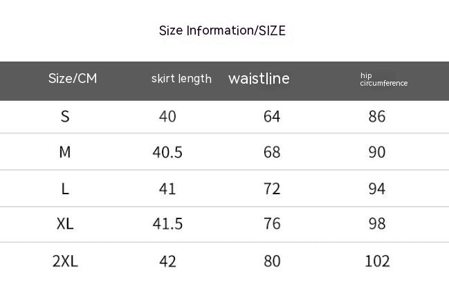 Women's Spring And Autumn Elastic Waist High Waist Skirt
