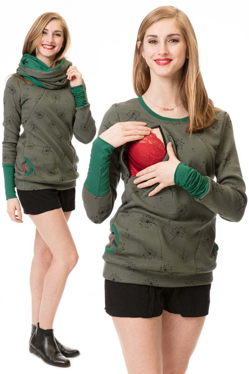 Long-sleeve Printed Maternity And Womens Clothing