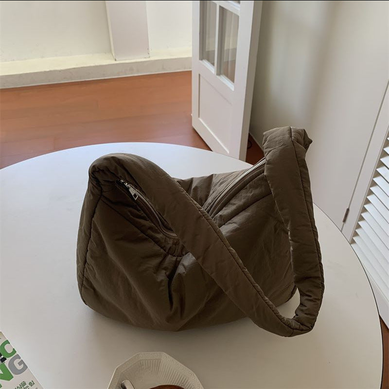Large Capacity Autumn And Winter New Sponge Bag For Women