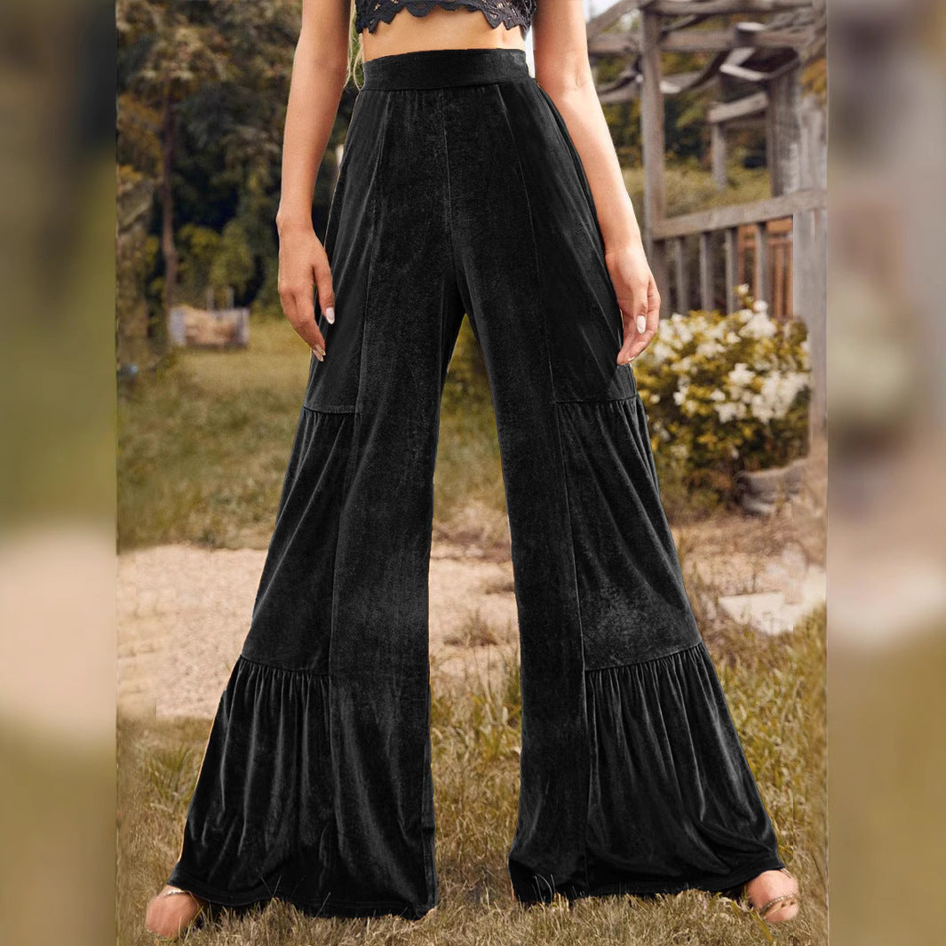 Women's Solid Color Fashion Wide-leg Pants