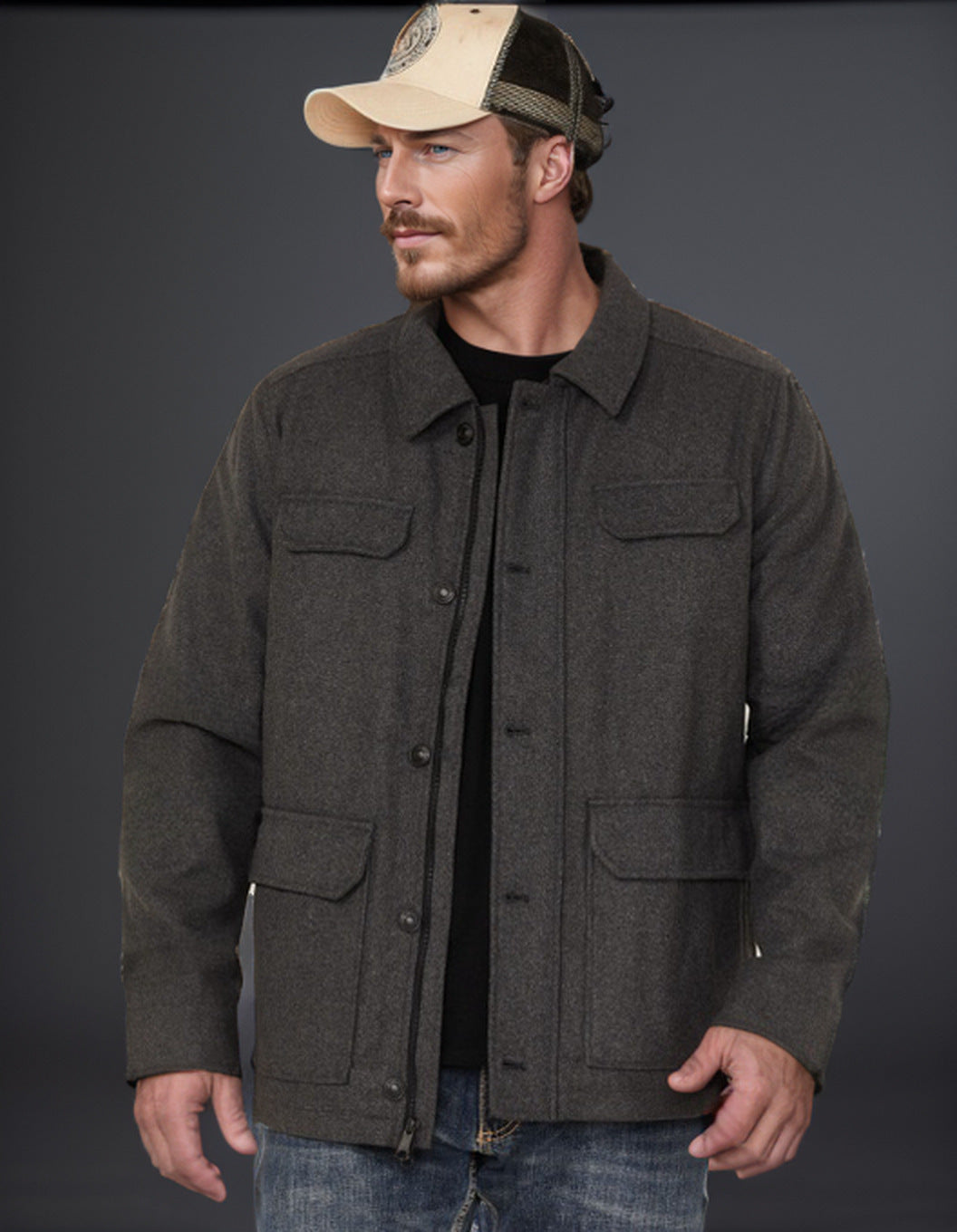 Decorative Retro Casual Jacket Coat