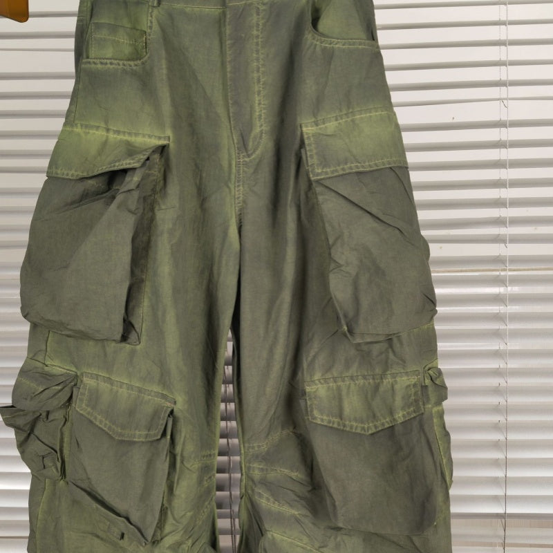 Multi-dimensional Design Hot Girl Style Distressed Polyester Overalls