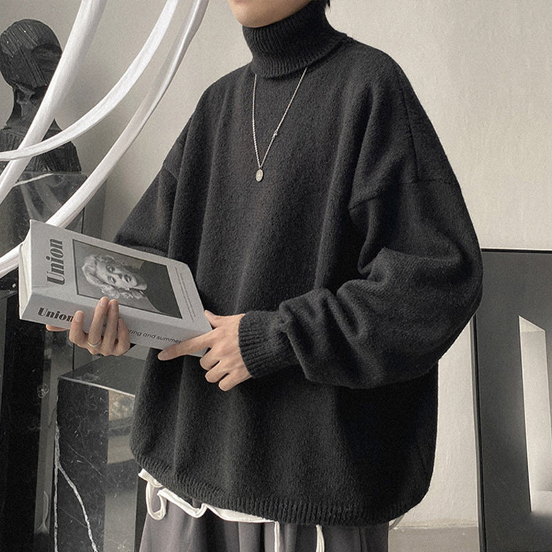Men's Thick Round Neck Sweater Teenagers