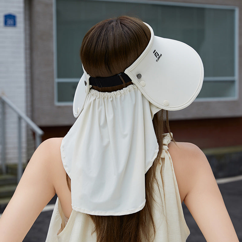 Ice Silk Shawl UV Protection Sun Hat