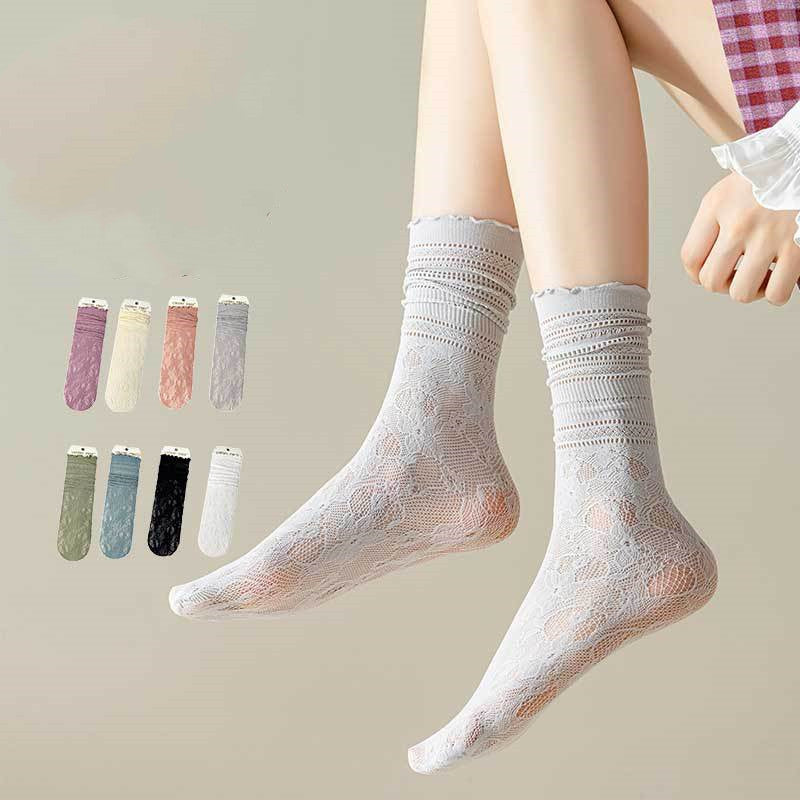 Women's Fashion Mesh Breathable Lace Socks