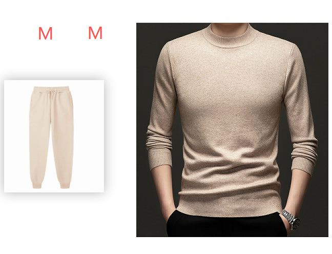 Thick Warm Sweater Half Turtleneck Simple All-matching Base