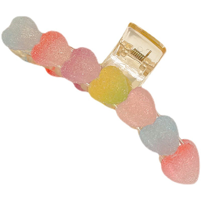 Candy Color Haj Kvindelig Baghoved Clips