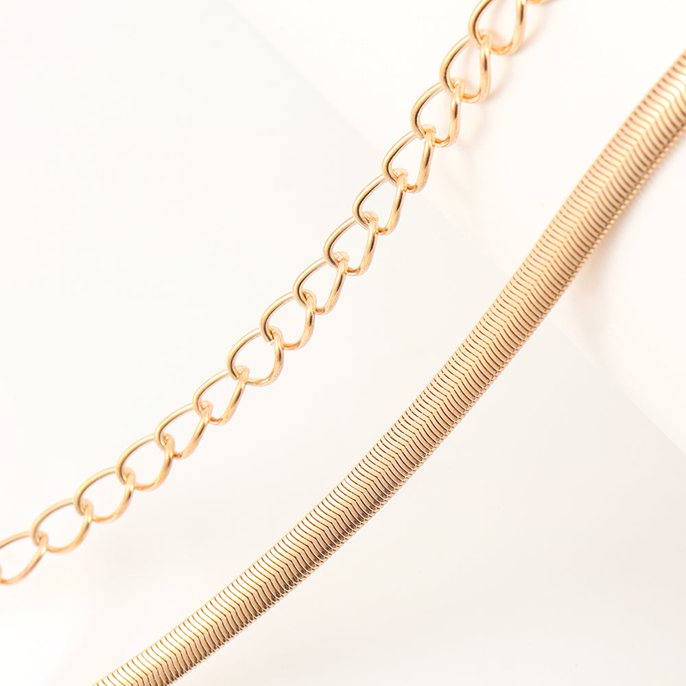 Personalized Metal Waist Chain Female Pearl Pendant Wavy Tassel Summer Body Chain Beach Party Fashion Versatile