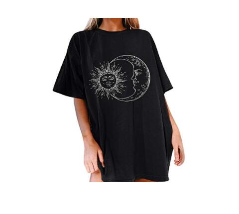 Women's Short Sleeved Vintage T-shirt Skull Print High Street Fashion