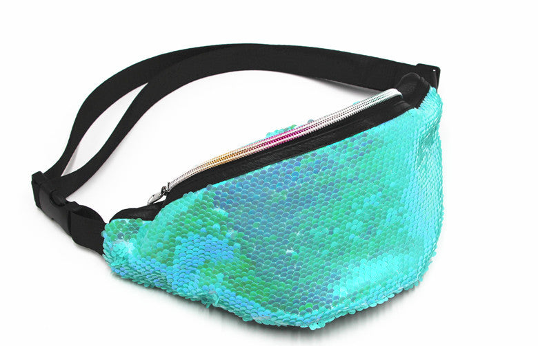 Women's Waist Bag Mermaid Sequined Waist Bag