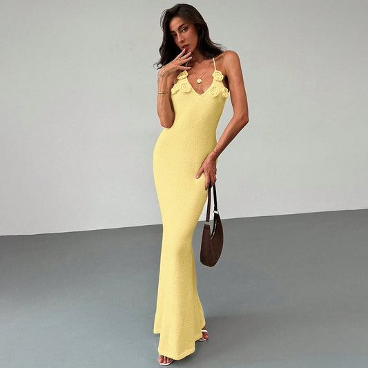 Floral-print Camisole Beach Cover-up From Europe And The US