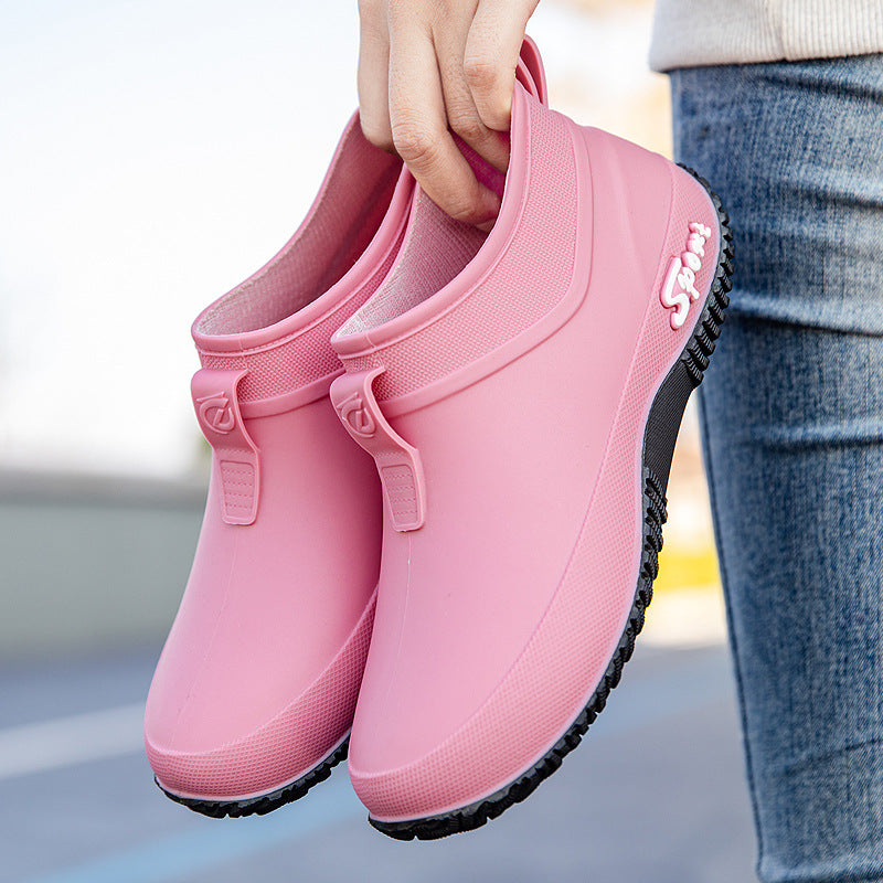 Low Top Waterproof Non-slip Camping Rain Boots